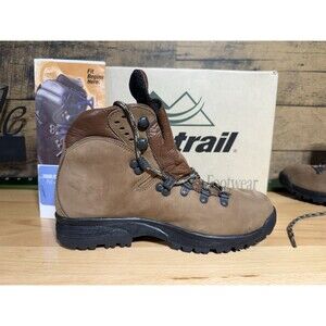 NEW Montrail Boots Womens 8.5 Solitude Hiking Ankle Combat Lace Up Brown Leather